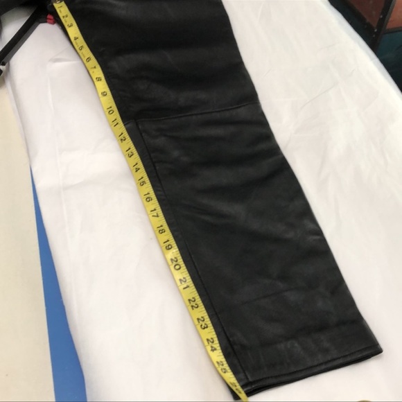 GENUINE LEATHER Straight Leg Pants - Picture 10 of 10